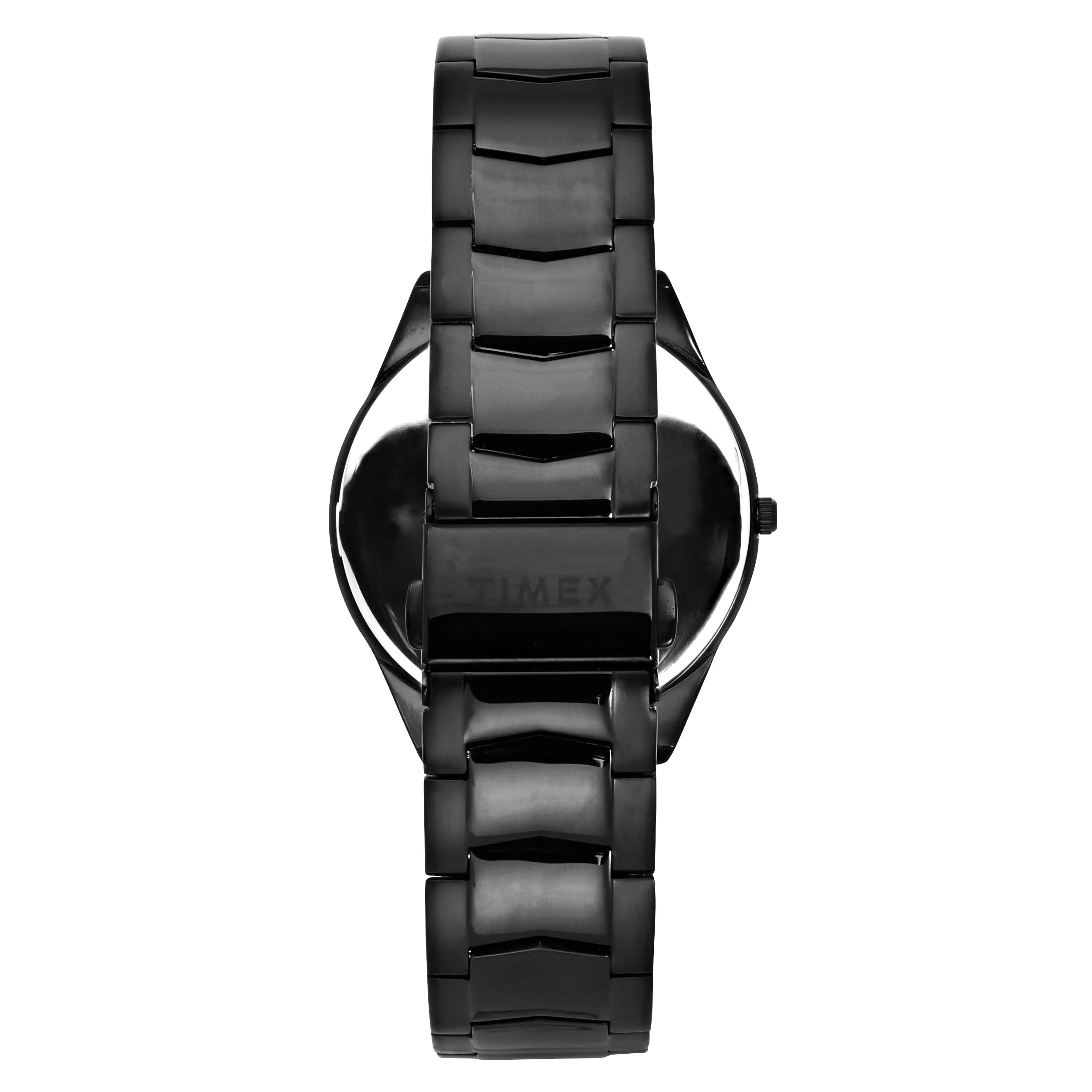 Timex Black Textured Dial Stainless Steel Bracelet Men's Watch - TWEG25803 - KRISHNA WATCH COMPANY
