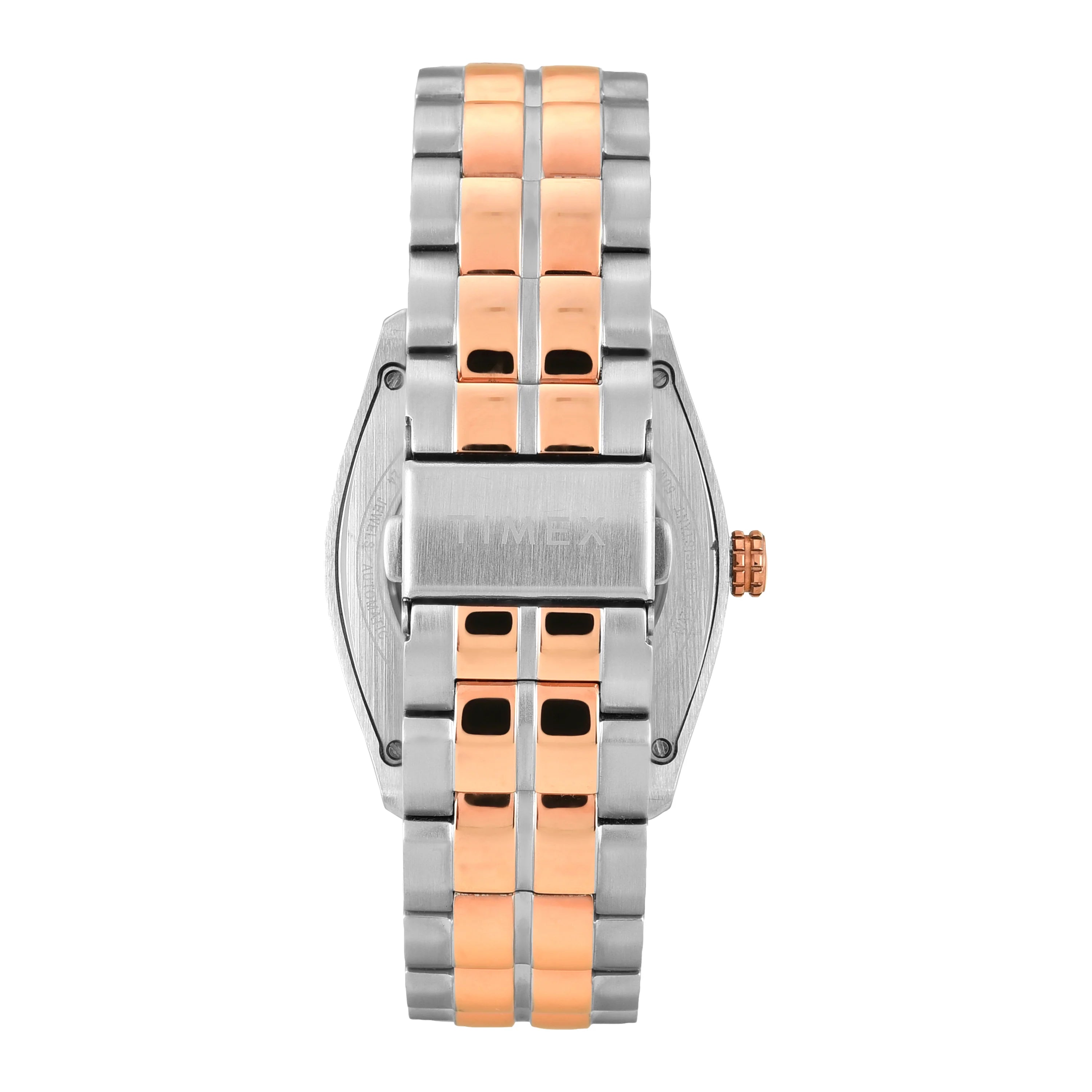 Timex Automatic Silver Tonneau Dial Stainless Steel Men's Watch - TWEG25903 - KRISHNA WATCH COMPANY