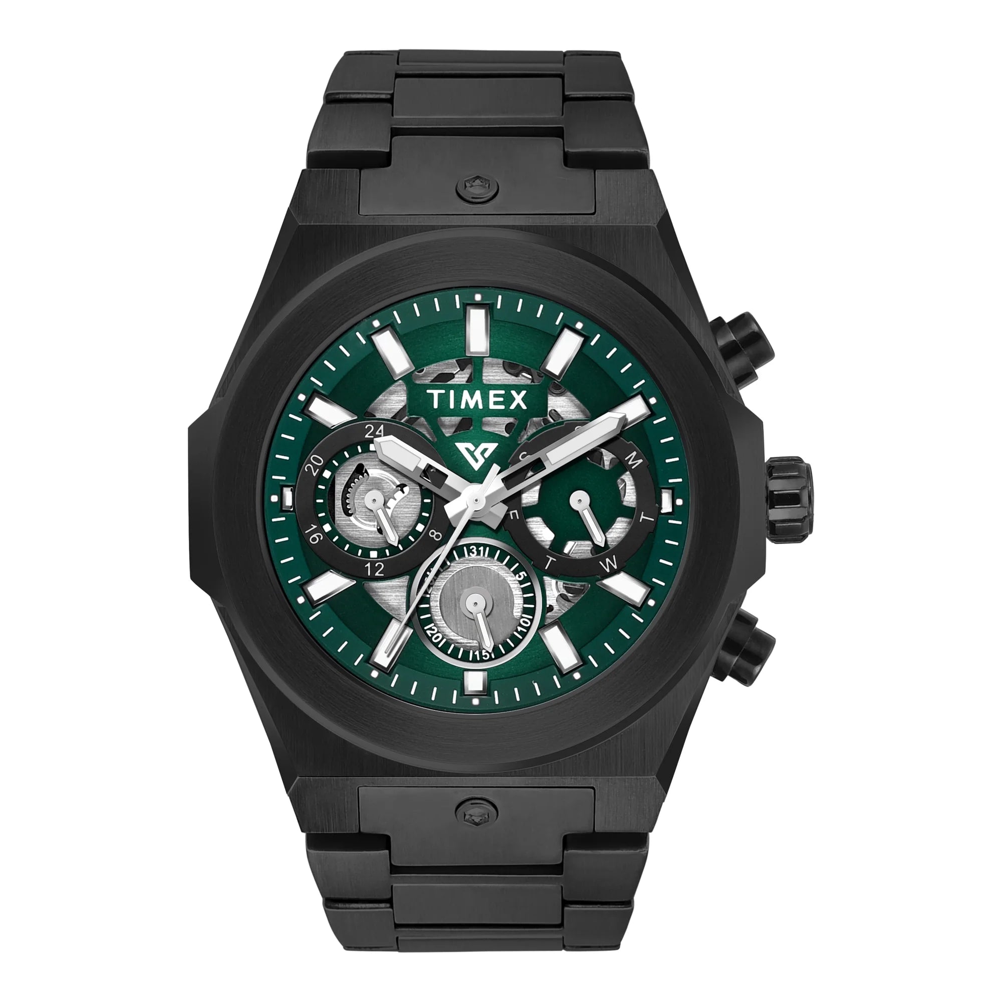 TIMEX Vector Men Green Round Dial Analog Watch - TWEG26102 - KRISHNA WATCH COMPANY