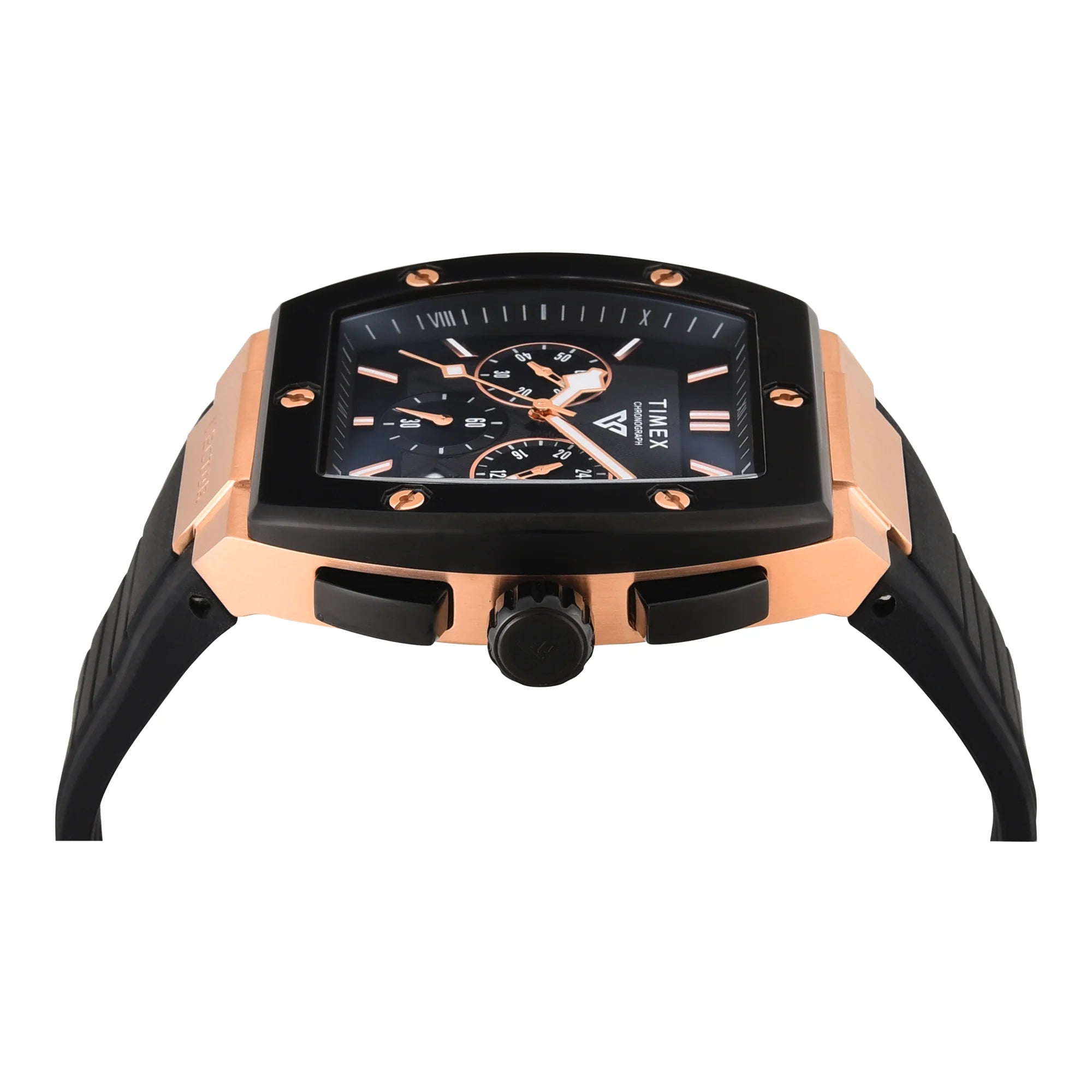 TIMEX Vector Men Black Rectangle Chronograph Dial Analog Watch - TWEG26201 - KRISHNA WATCH COMPANY