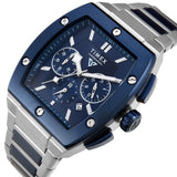 TIMEX Vector Men Blue Rectangle Chronograph Dial Analog Watch - TWEG26202 - KRISHNA WATCH COMPANY
