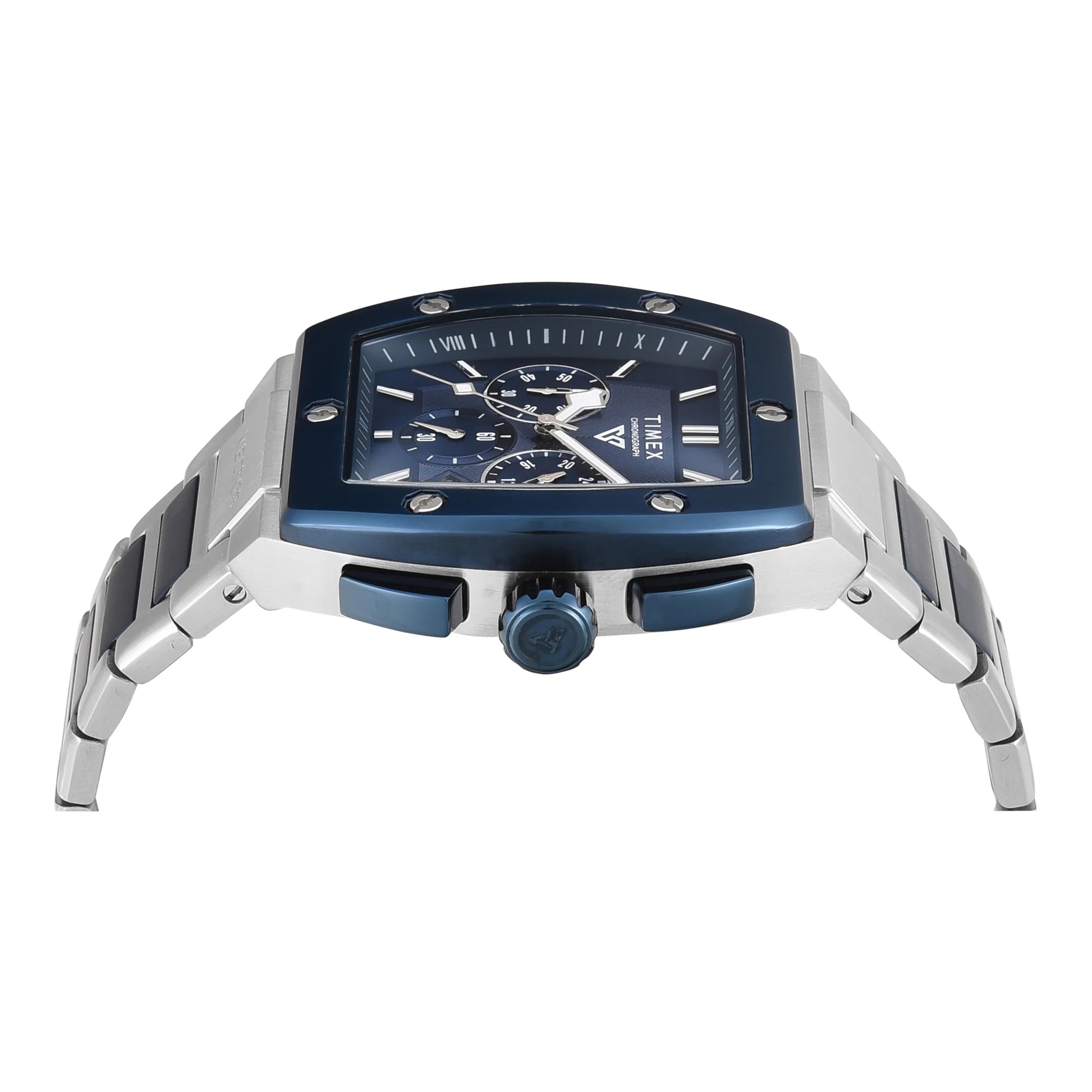 TIMEX Vector Men Blue Rectangle Chronograph Dial Analog Watch - TWEG26202 - KRISHNA WATCH COMPANY