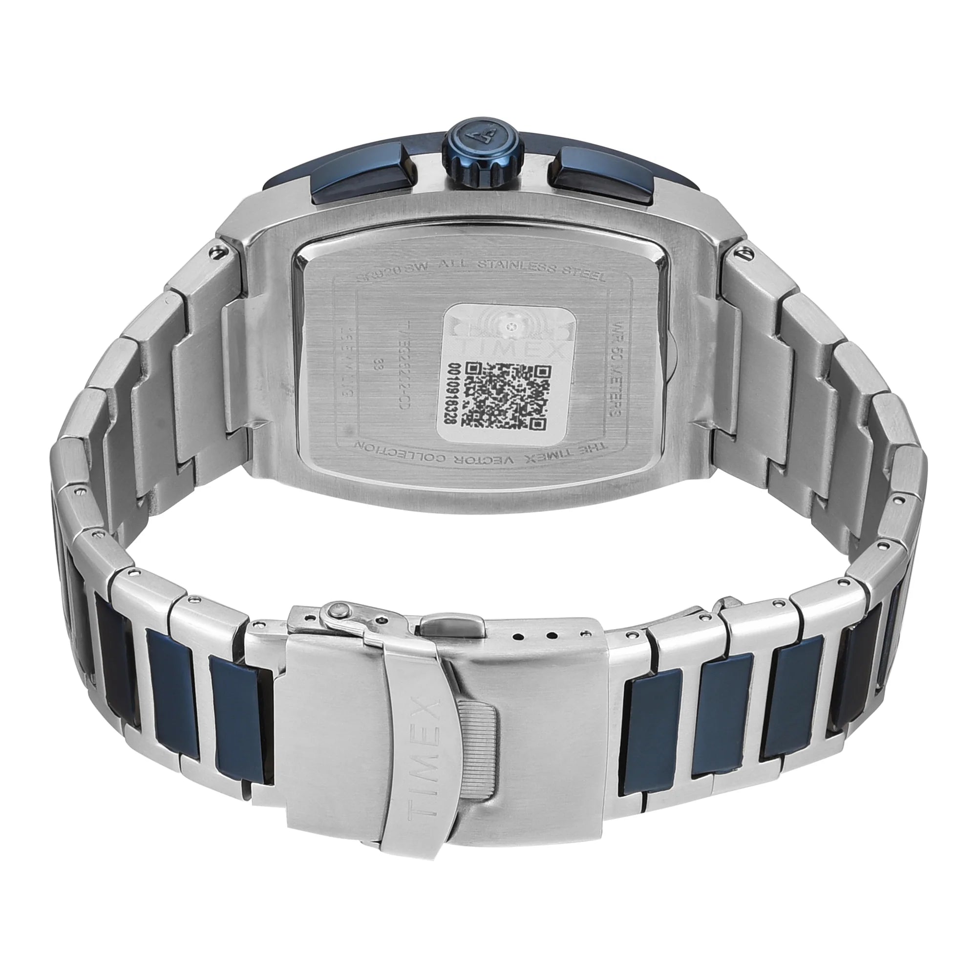 TIMEX Vector Men Blue Rectangle Chronograph Dial Analog Watch - TWEG26202 - KRISHNA WATCH COMPANY