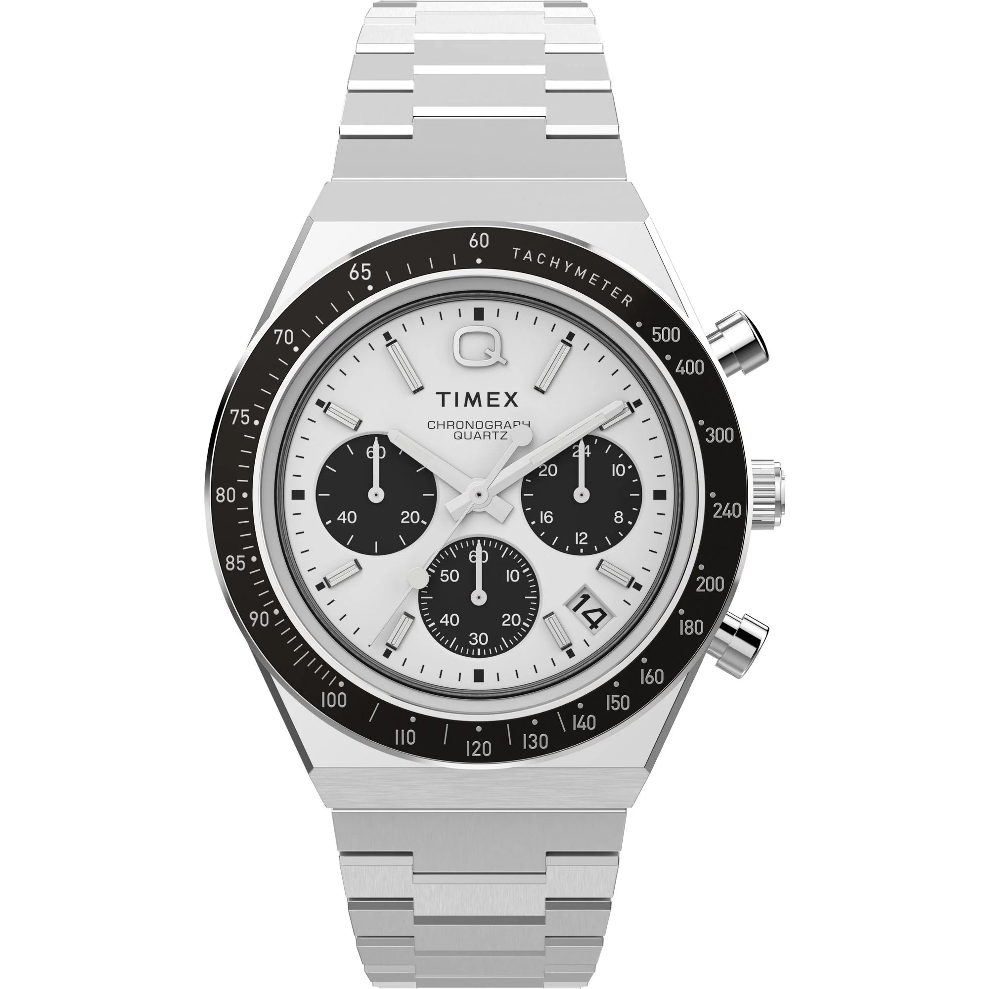 TIMEX Q White Round Dial Analog Men's Watch - TWEG26400 - KRISHNA WATCH COMPANY