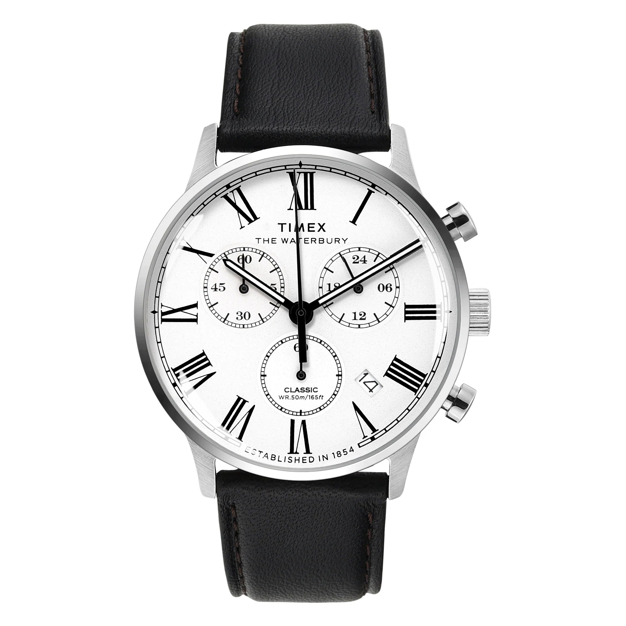TIMEX WATERBURY White Round Dial Analog Men's Watch - TWEG26600 - KRISHNA WATCH COMPANY