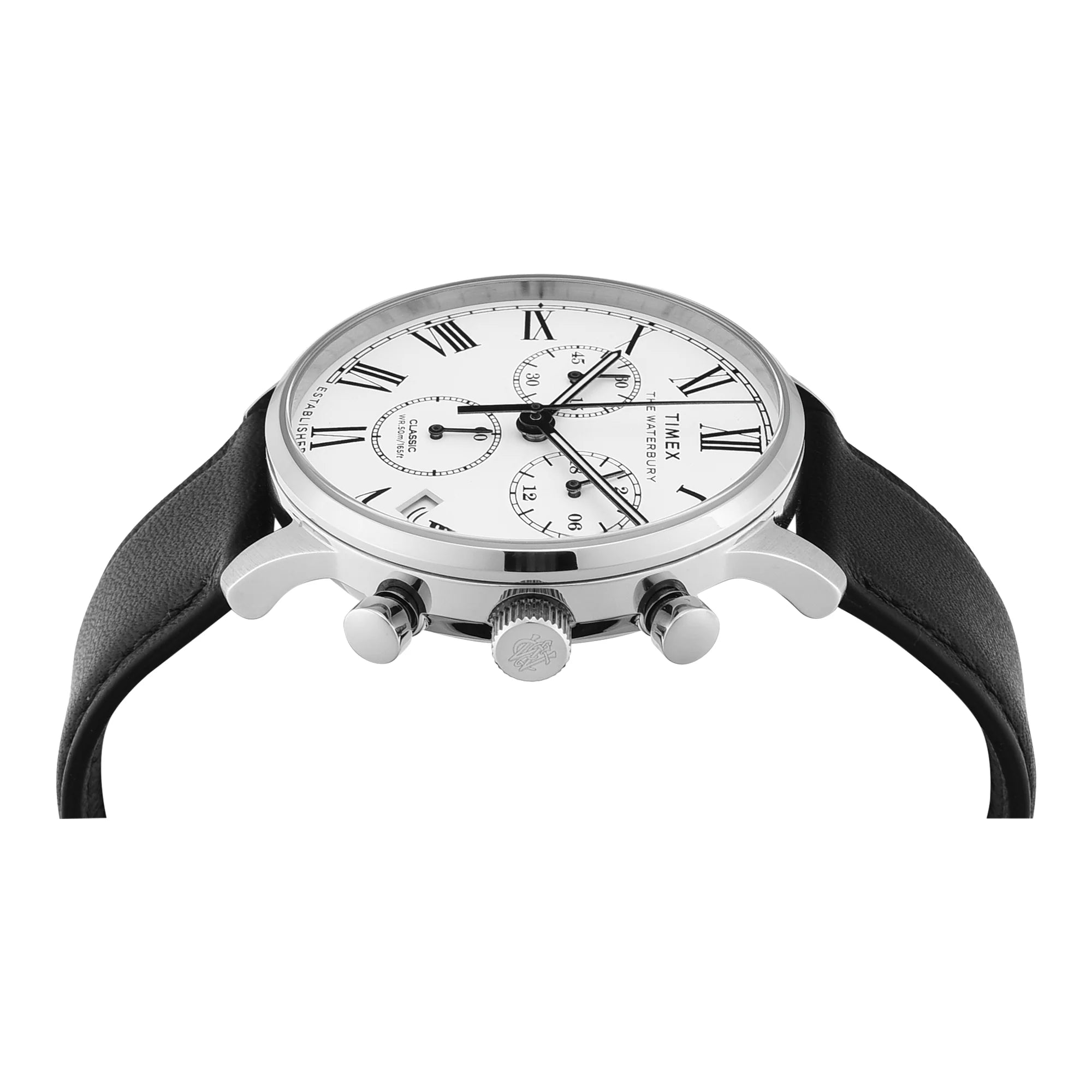 TIMEX WATERBURY White Round Dial Analog Men's Watch - TWEG26600 - KRISHNA WATCH COMPANY