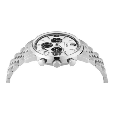 Timex Marlin Panda Silver-Tone Round Dial Analog Men's Watch - TWEG26704 - KRISHNA WATCH COMPANY