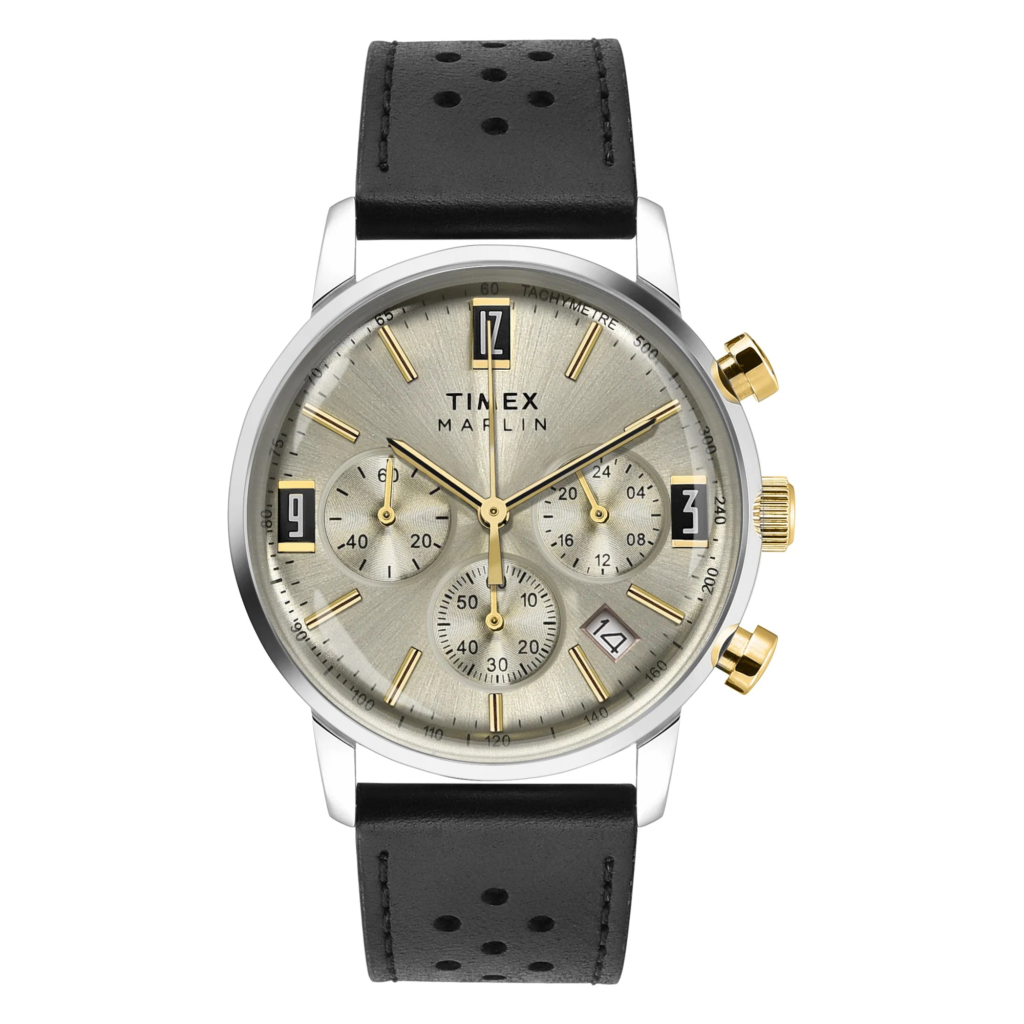 Timex Marlin Beige Round Dial Analog Men's Watch - TWEG26705 - KRISHNA WATCH COMPANY