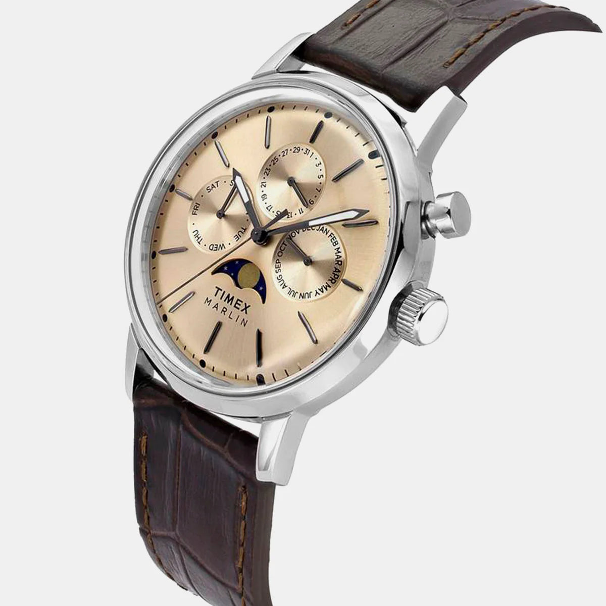 Timex Marlin Moon Phase Men's Watch - TWEG26801 - KRISHNA WATCH COMPANY