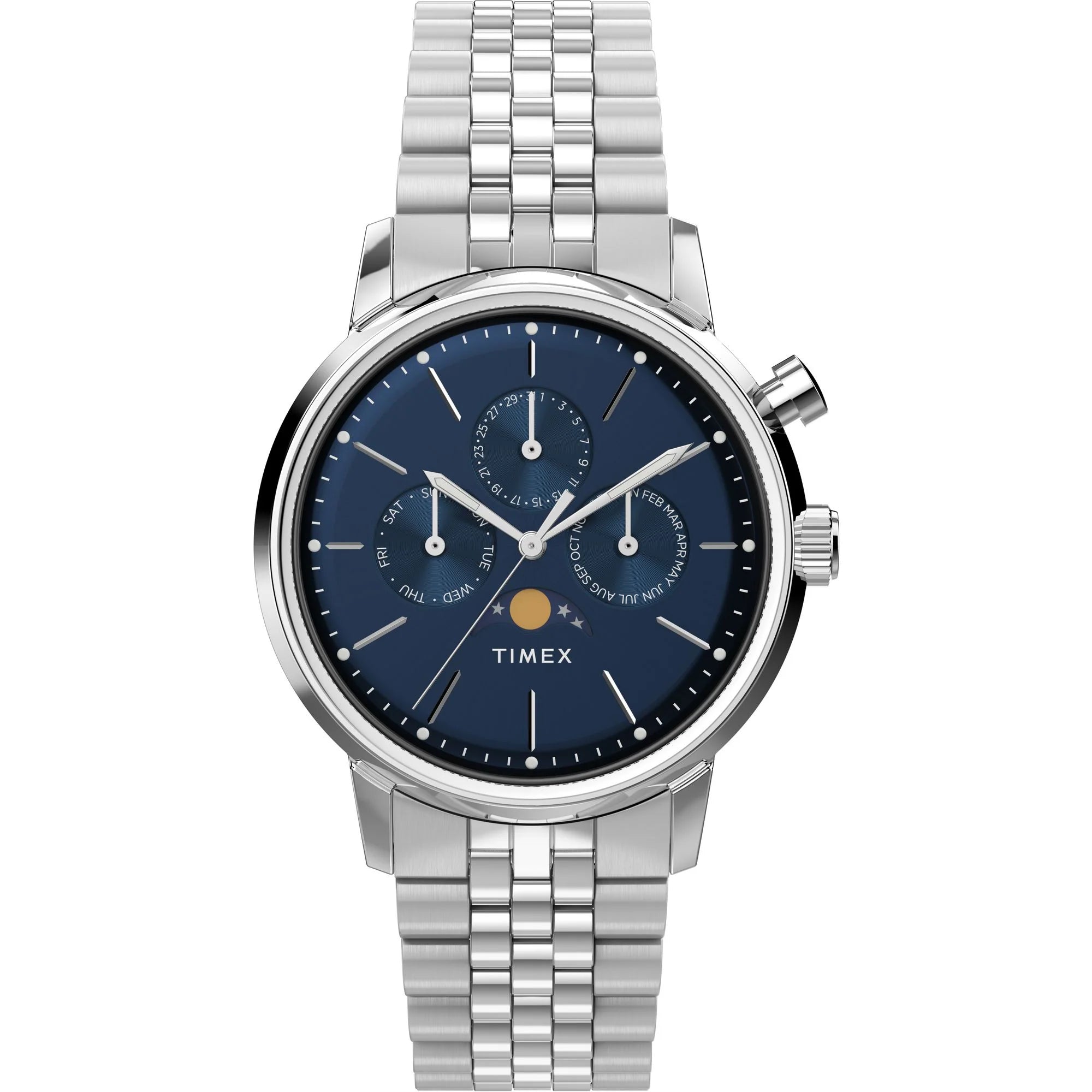 Timex Marlin Moon Phase Men's Watch - TWEG26802 - KRISHNA WATCH COMPANY