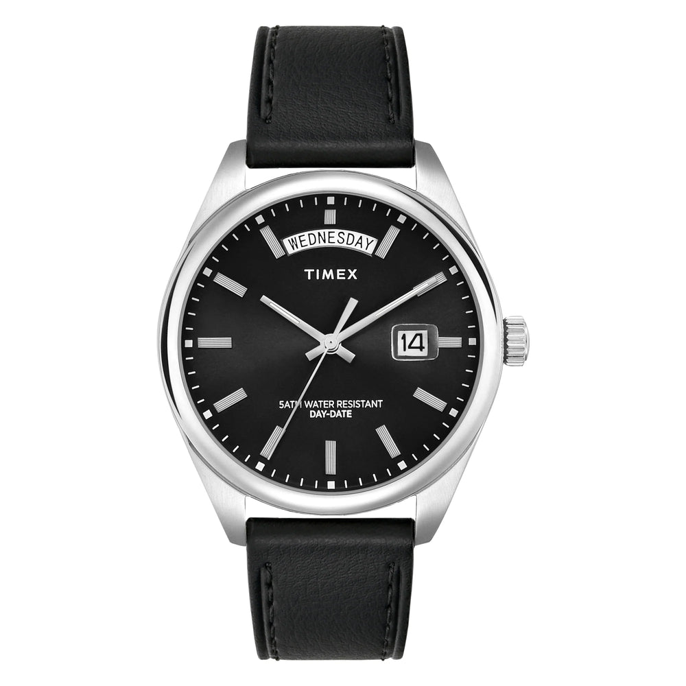TIMEX Trend Legacy Black Round Dial Analog Men's Watch - TWEG27107 - KRISHNA WATCH COMPANY