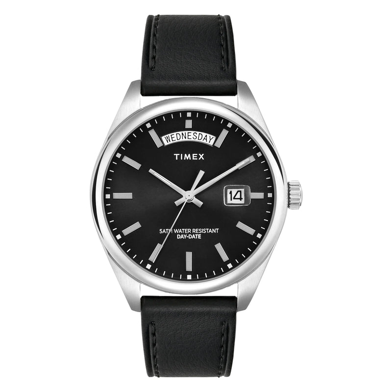 TIMEX Trend Legacy Black Round Dial Analog Men's Watch - TWEG27107 - KRISHNA WATCH COMPANY