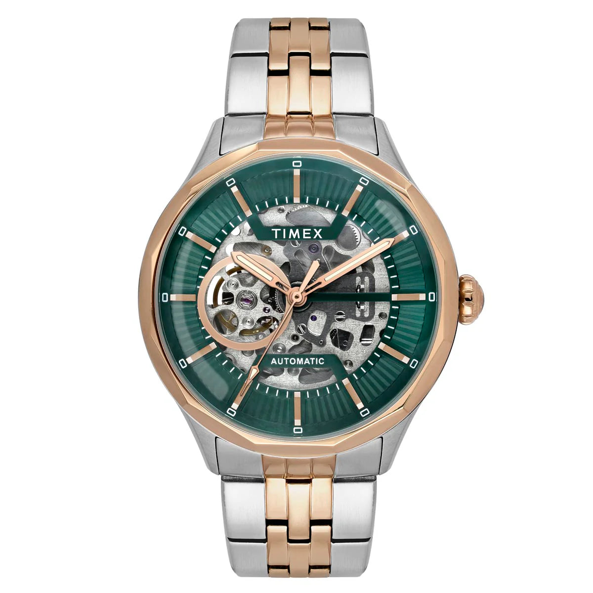 Timex Men's Premium Green Round Dial Analog Watch - TWEG27602 - KRISHNA WATCH COMPANY