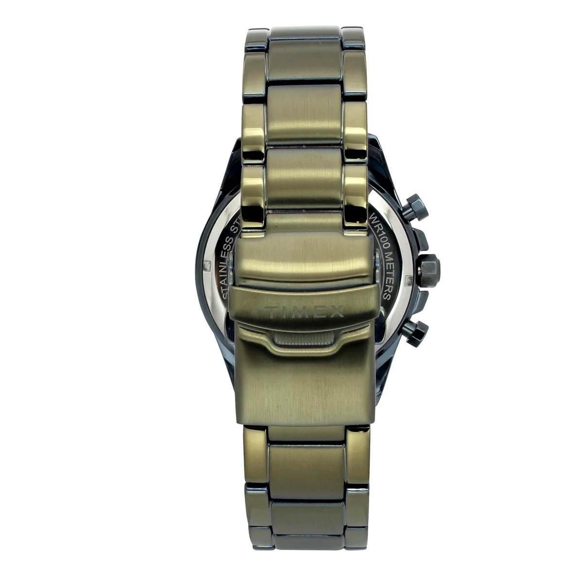 Timex Men's Premium Green Skeletal Dial Analog Watch -TWEG27701 - KRISHNA WATCH COMPANY