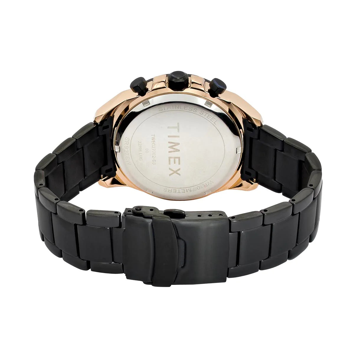 Timex Men's Premium Black Skeletal Dial Analog Watch -TWEG27702 - KRISHNA WATCH COMPANY