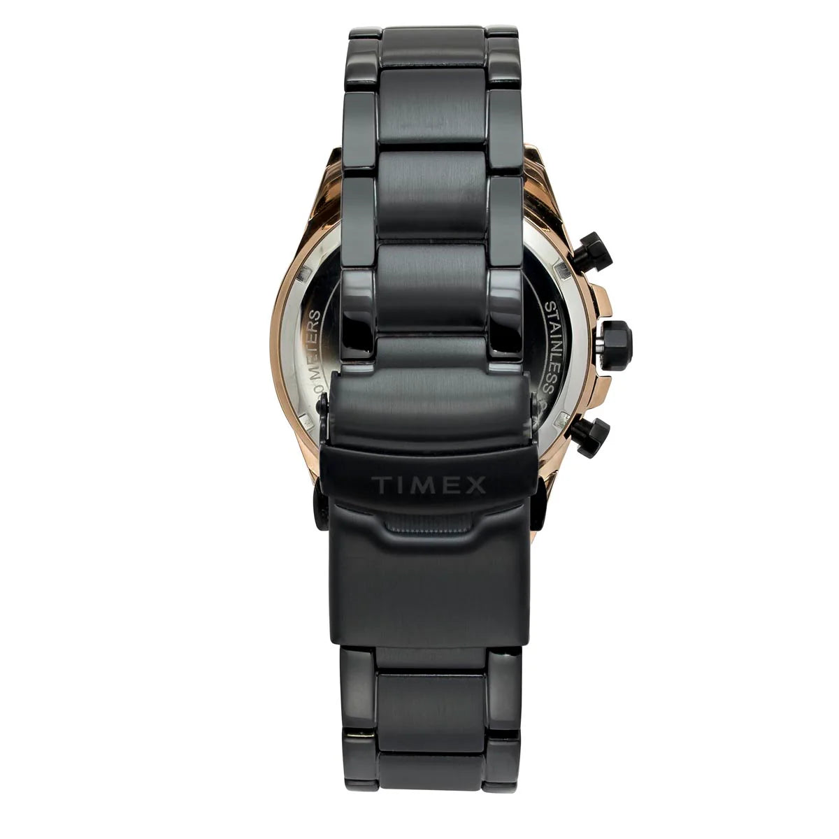 Timex Men's Premium Black Skeletal Dial Analog Watch -TWEG27702 - KRISHNA WATCH COMPANY