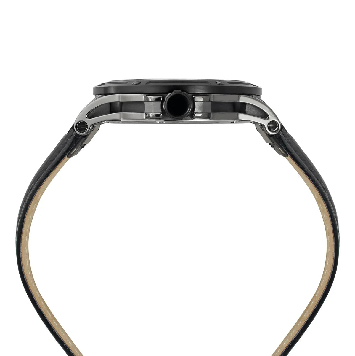 Timex Men's Premium Black Skeletal Dial Analog Watch -TWEG27802 - KRISHNA WATCH COMPANY