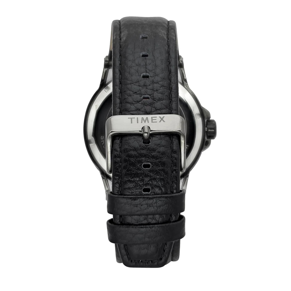 Timex Men's Premium Black Skeletal Dial Analog Watch -TWEG27802 - KRISHNA WATCH COMPANY