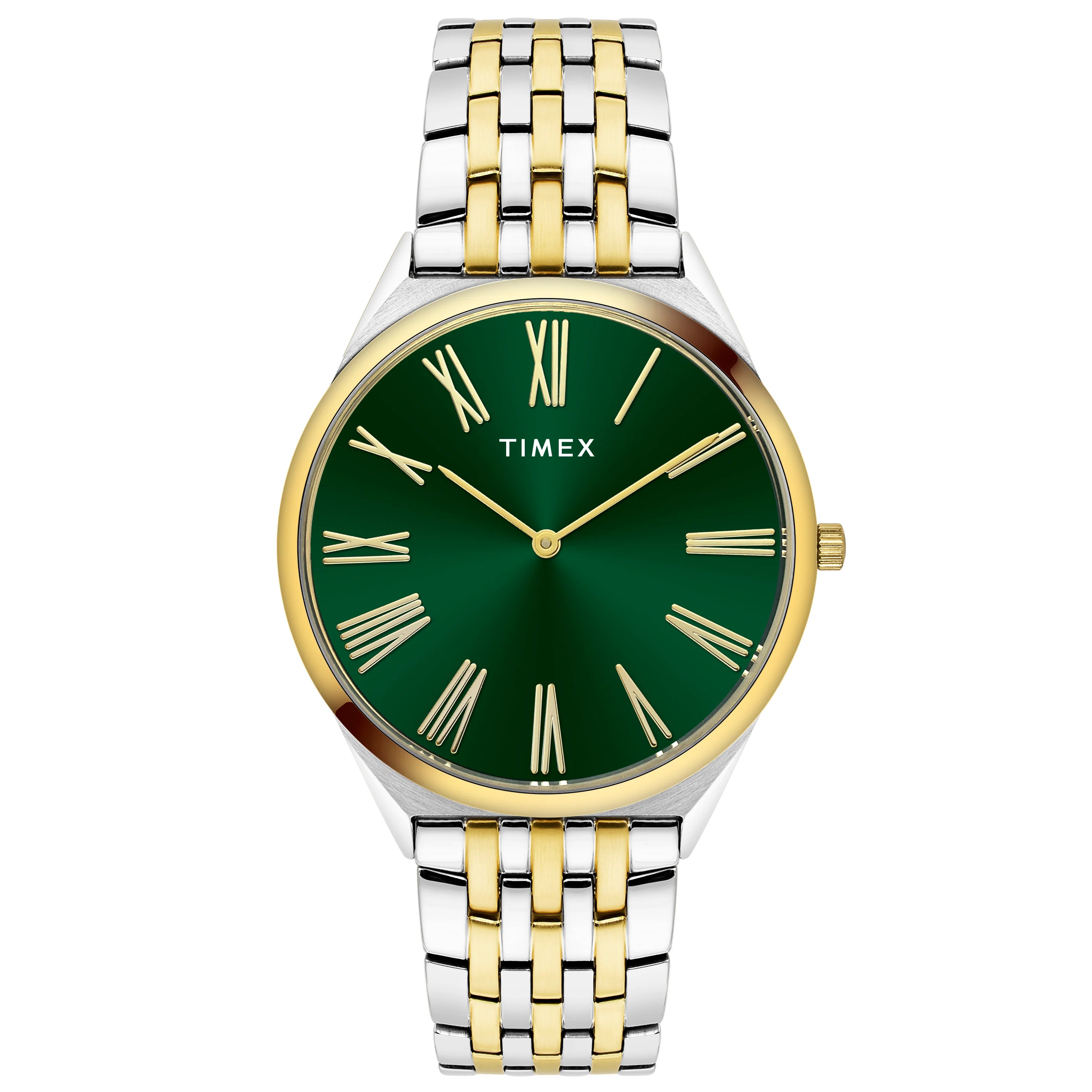 Timex Men's Premium Green Dial Analog Watch - TWEG27903 - KRISHNA WATCH COMPANY