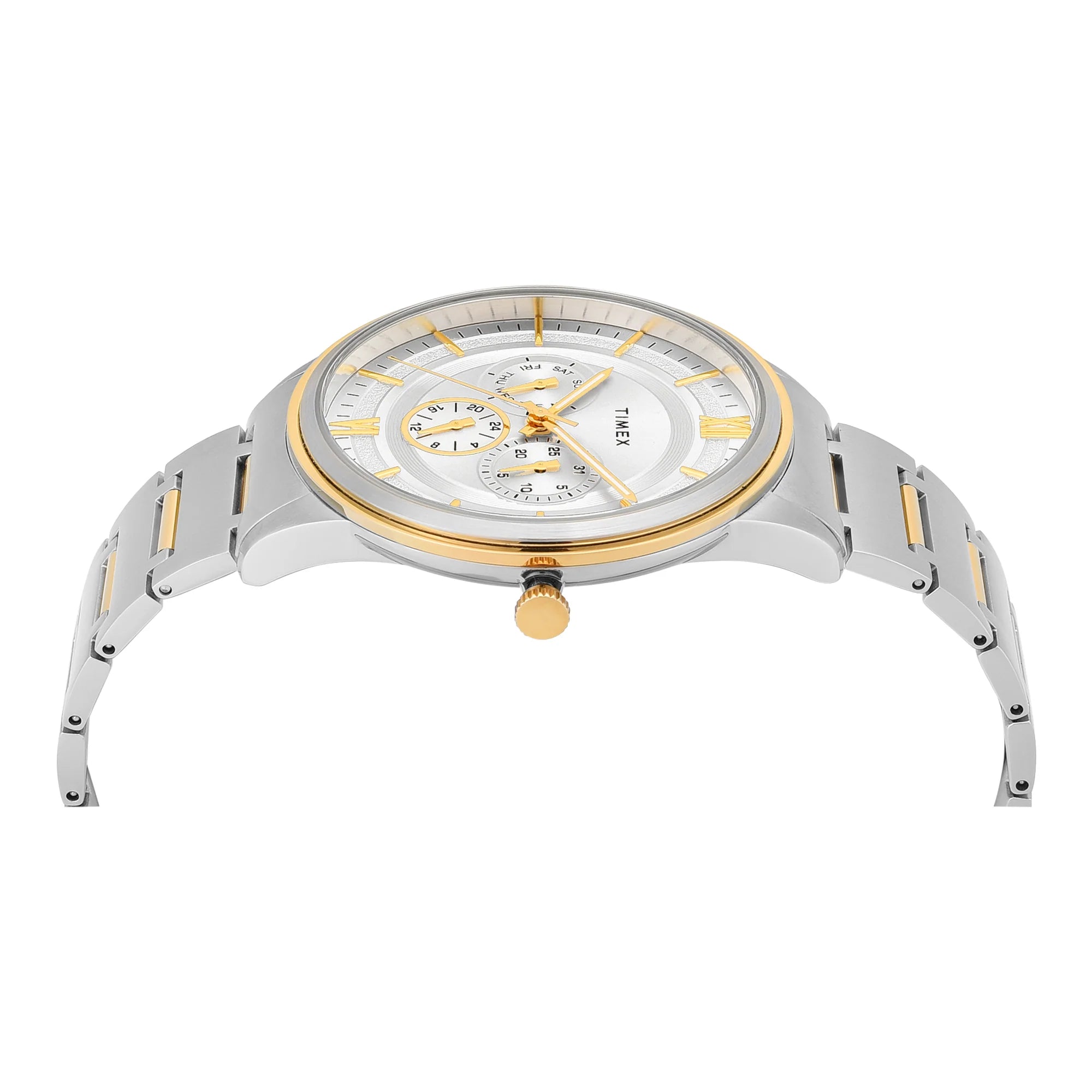 Timex Men's Premium Silver Dial Analog Watch - TWEG28001 - KRISHNA WATCH COMPANY