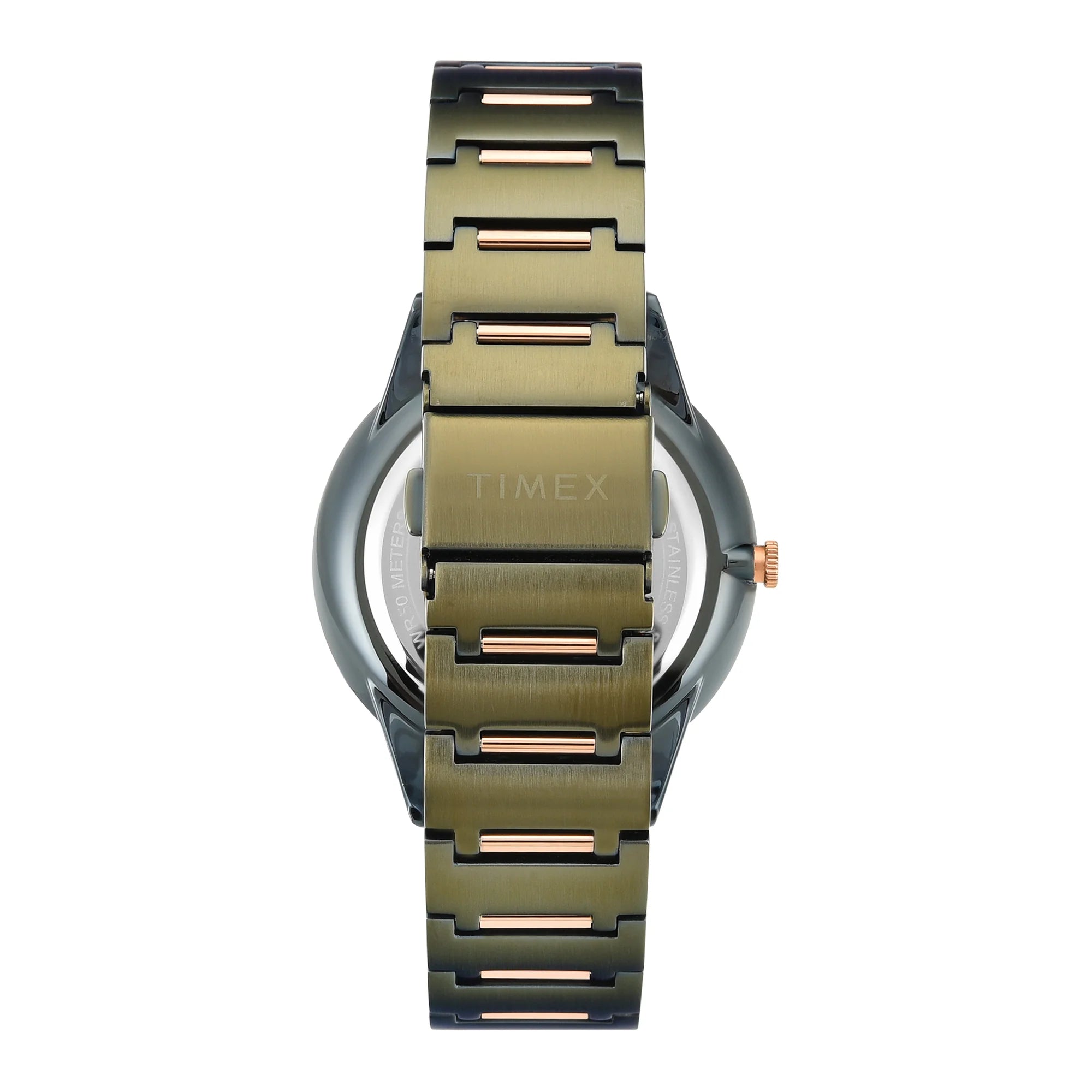 Timex Men's Premium Green Dial Analog Watch - TWEG28002 - KRISHNA WATCH COMPANY
