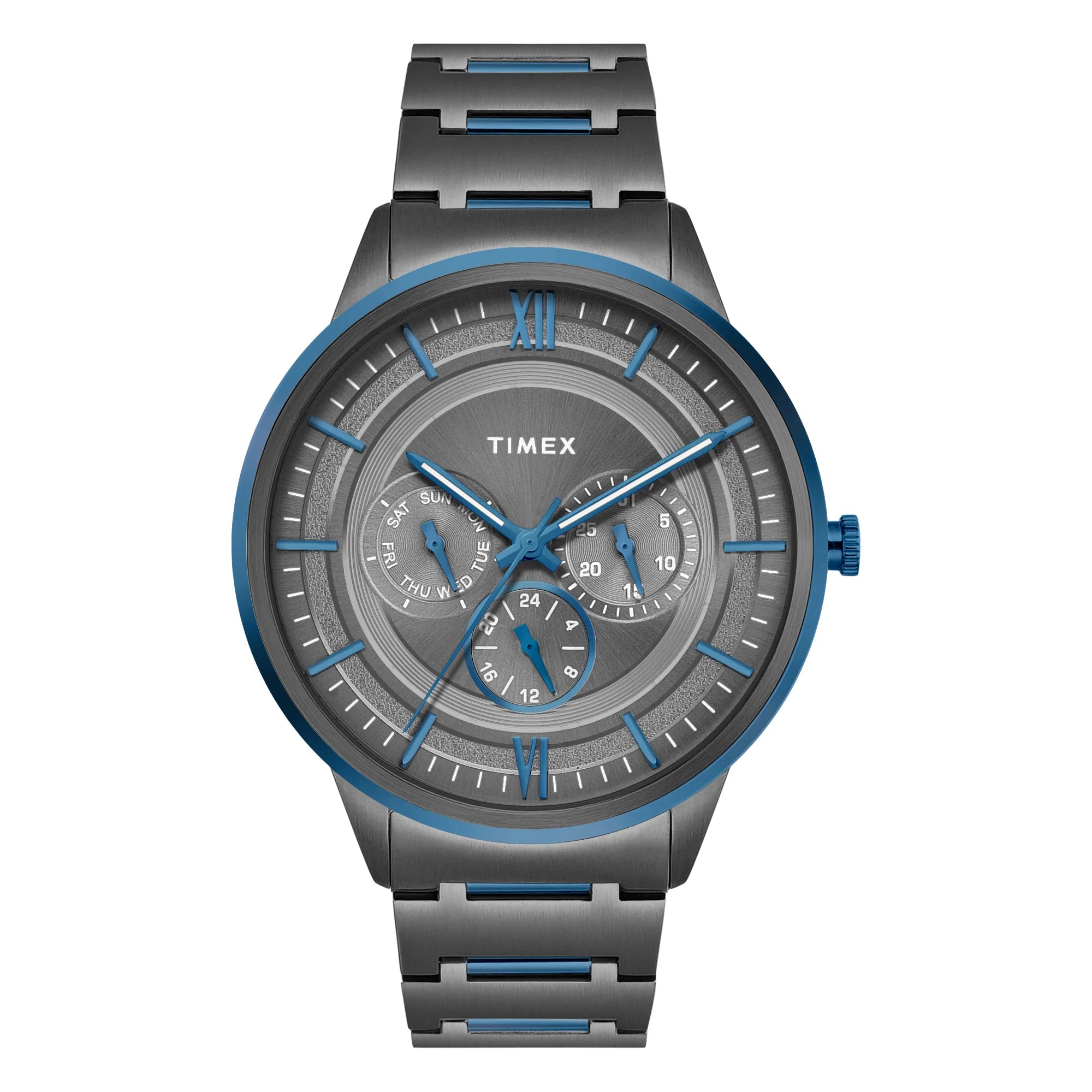 Timex Men's Premium Grey Dial Analog Watch - TWEG28003 - KRISHNA WATCH COMPANY