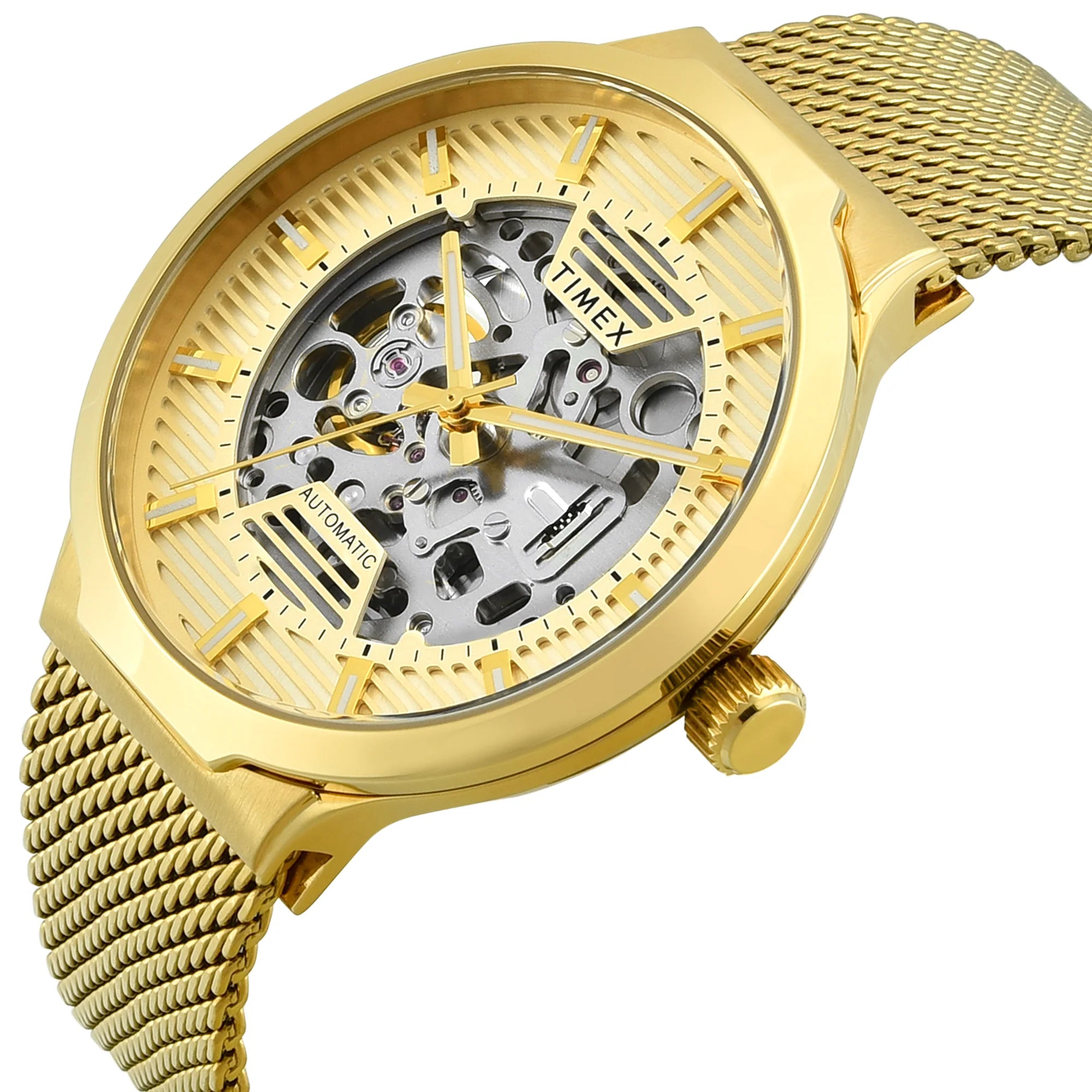 TIMEX Signio Champagne Round Dial Analog Men's Watch - TWEG31500 - KRISHNA WATCH COMPANY