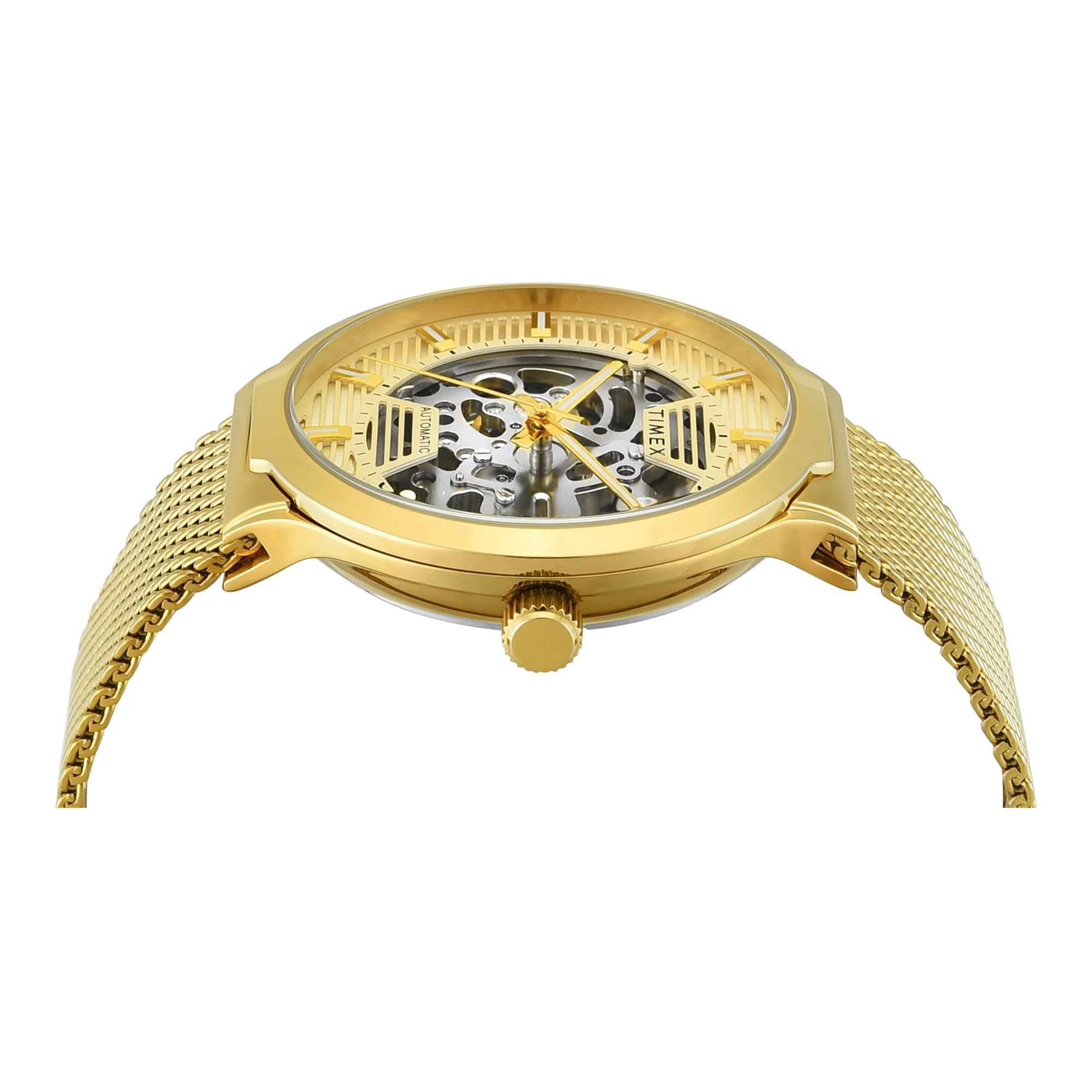 TIMEX Signio Champagne Round Dial Analog Men's Watch - TWEG31500 - KRISHNA WATCH COMPANY