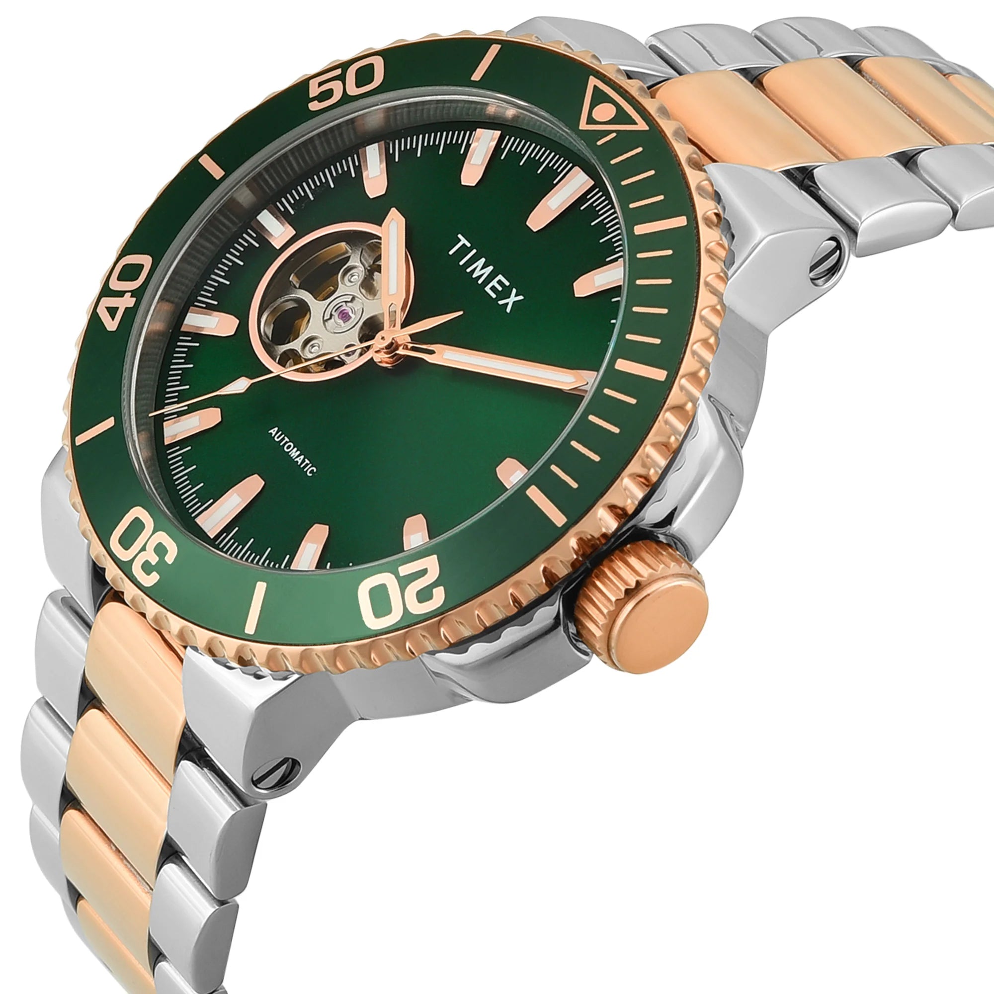 TIMEX Signio Green Round Dial Analog Men's Watch - TWEG31701 - KRISHNA WATCH COMPANY