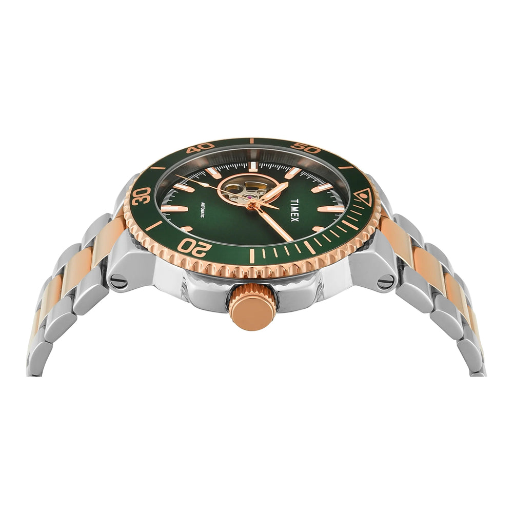 TIMEX Signio Green Round Dial Analog Men's Watch - TWEG31701 - KRISHNA WATCH COMPANY