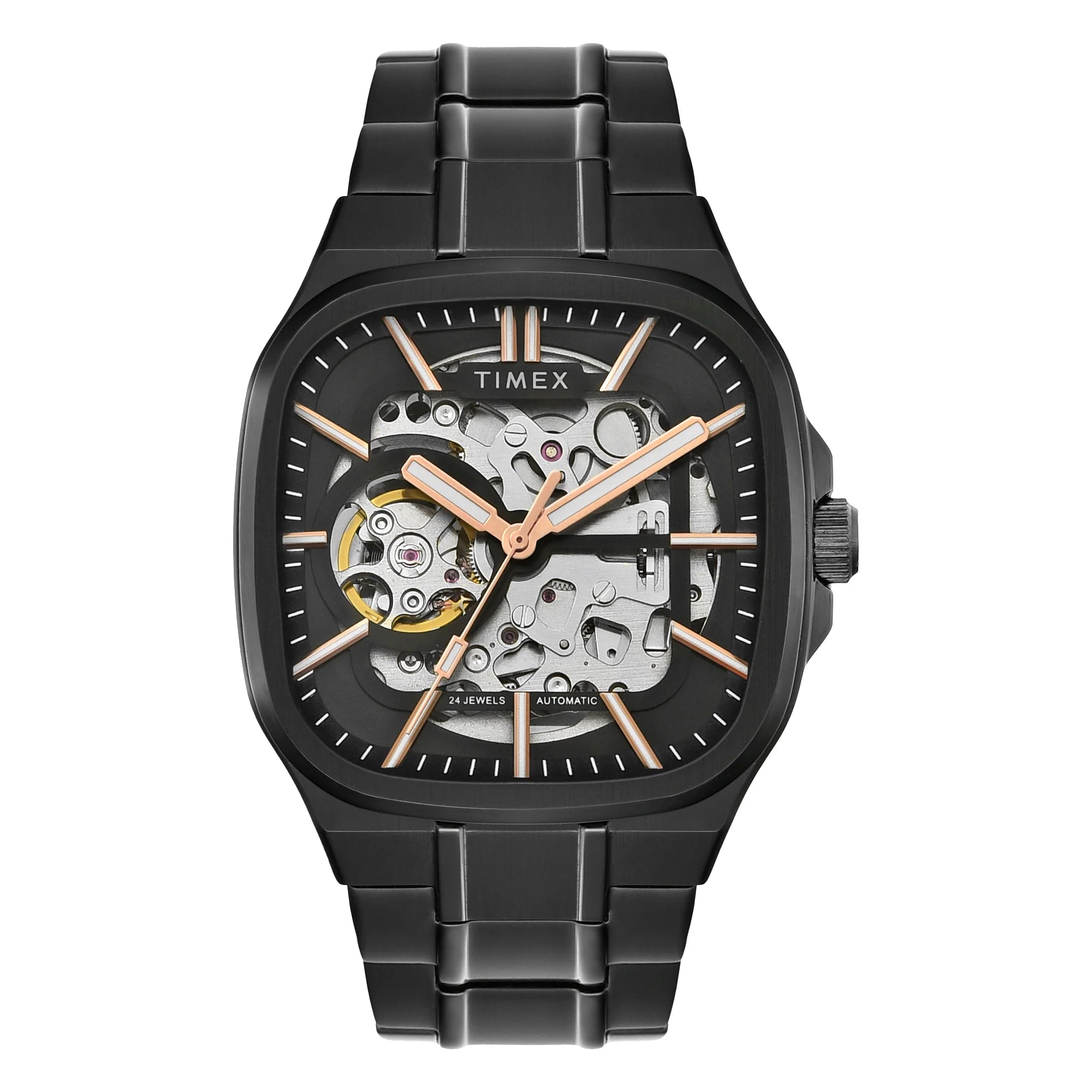 TIMEX Signio Black Square Dial Analog Men's Watch - TWEG31902 - KRISHNA WATCH COMPANY