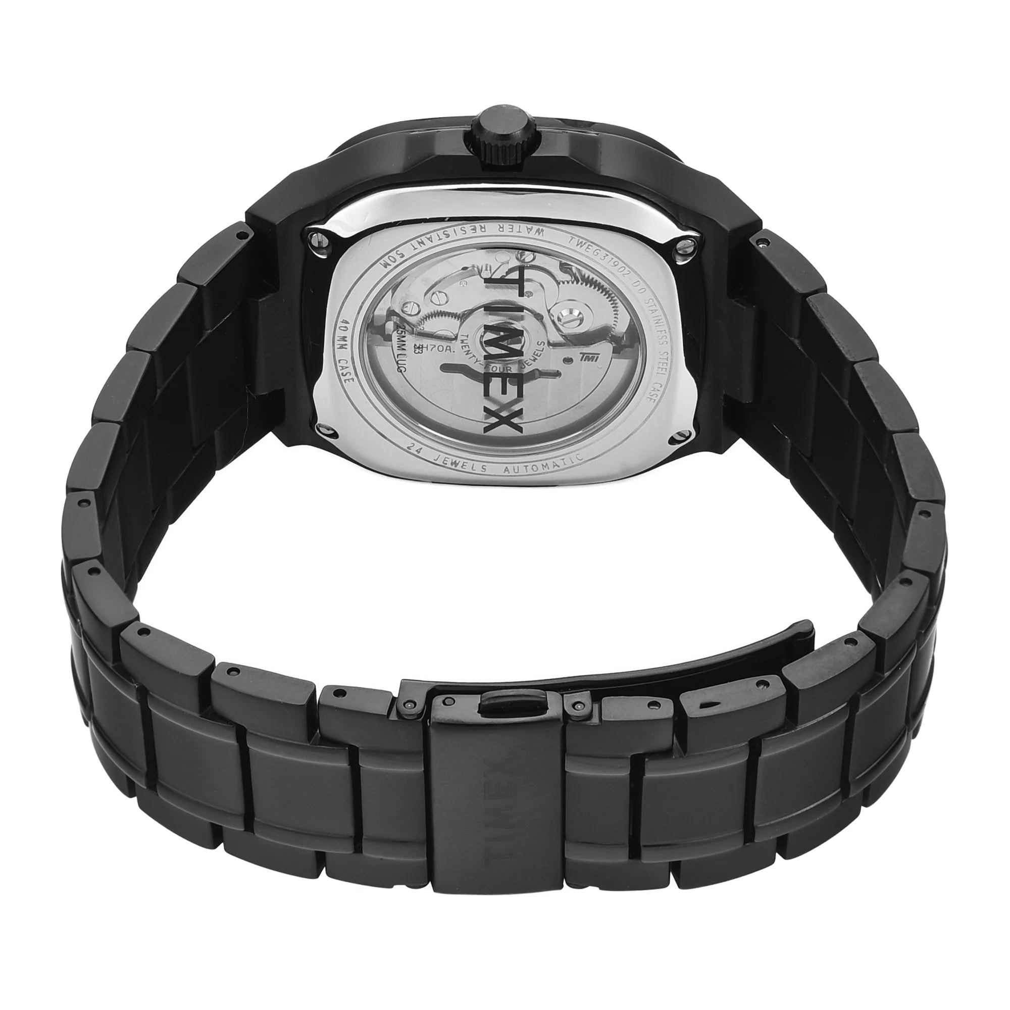 TIMEX Signio Black Square Dial Analog Men's Watch - TWEG31902 - KRISHNA WATCH COMPANY