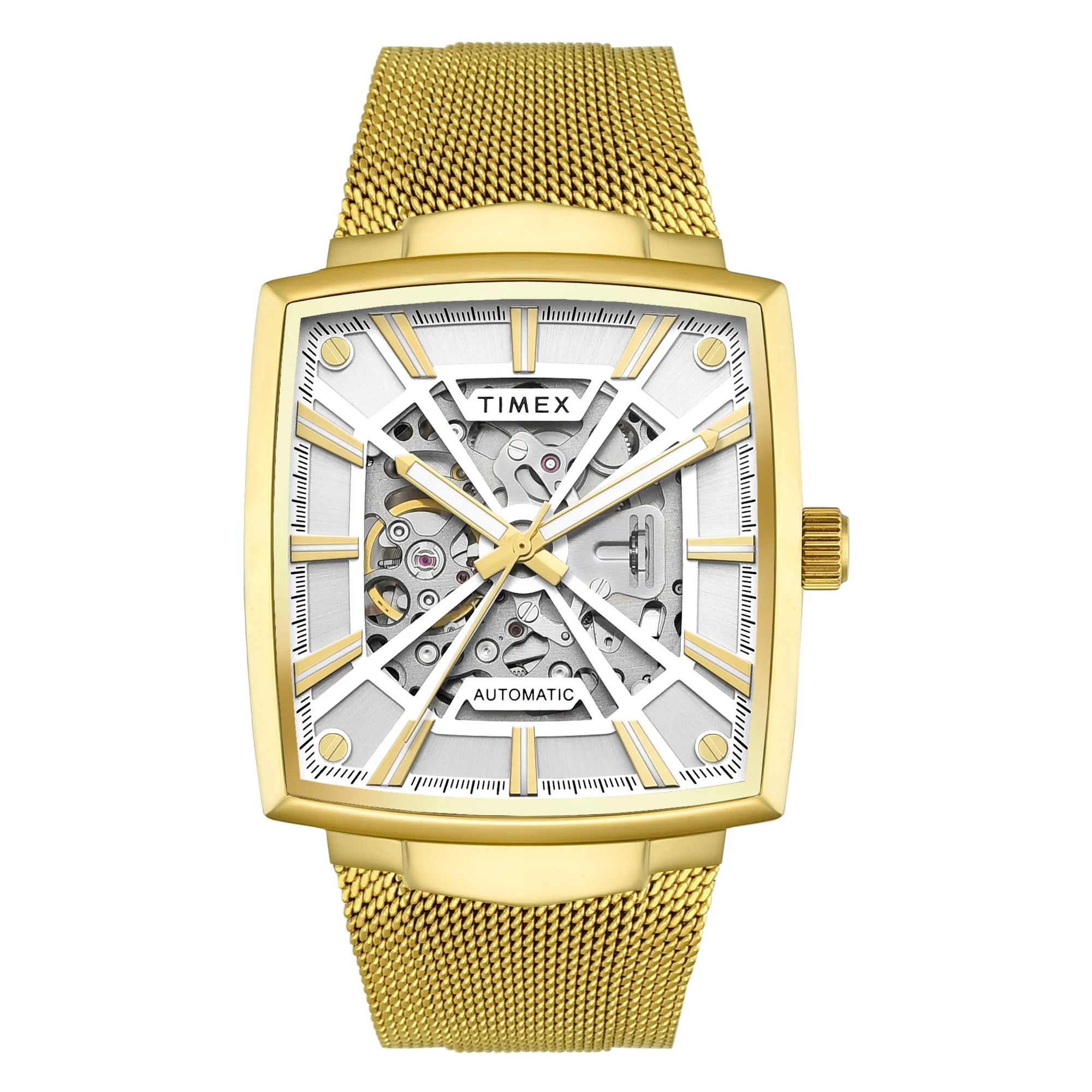 TIMEX Signio Silver Square Dial Analog Men's Watch - TWEG32002 - KRISHNA WATCH COMPANY