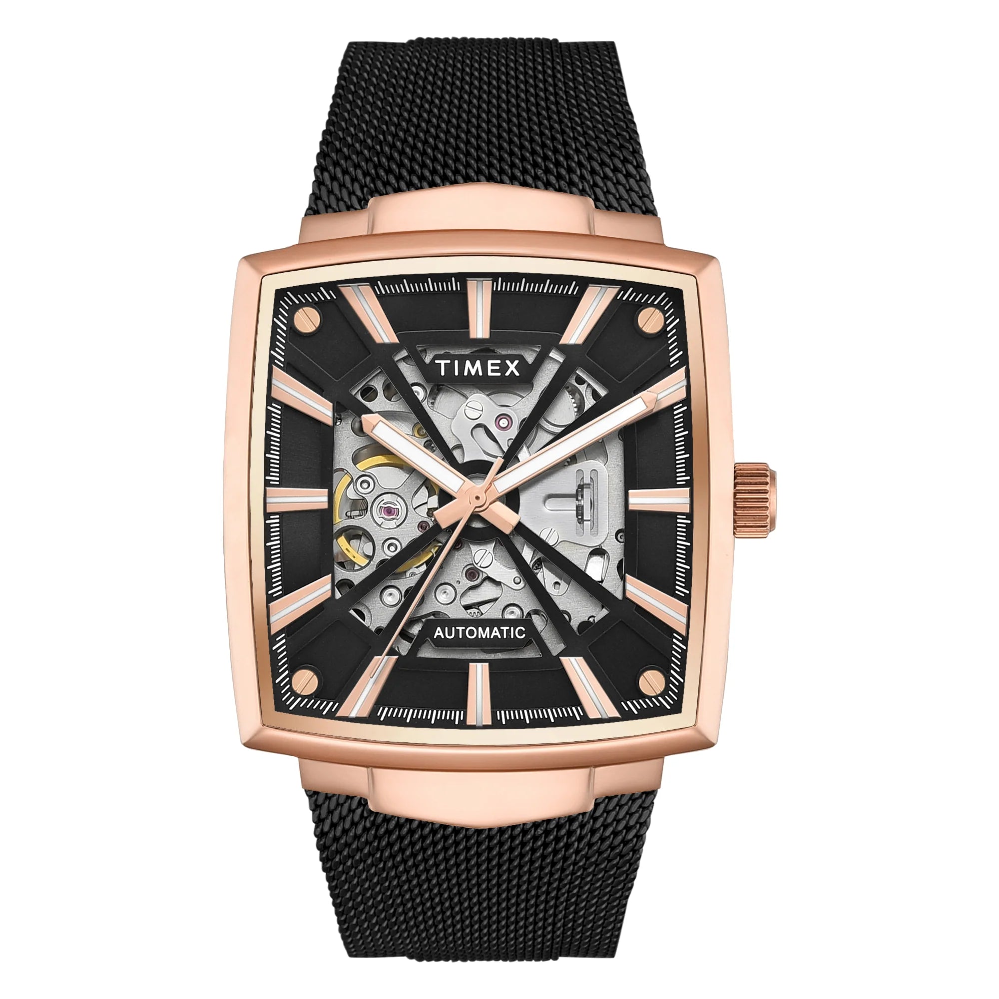 TIMEX Signio Black Square Dial Analog Men's Watch - TWEG32003 - KRISHNA WATCH COMPANY