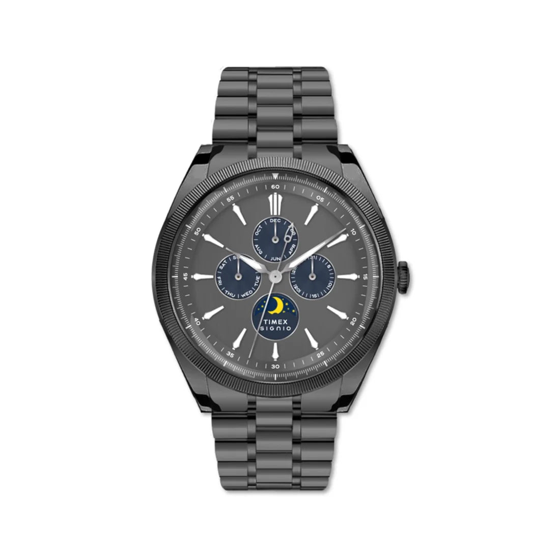 Timex Signio Multifunction Grey Stainless Steel Mens Watch TWEG34400 - KRISHNA WATCH COMPANY