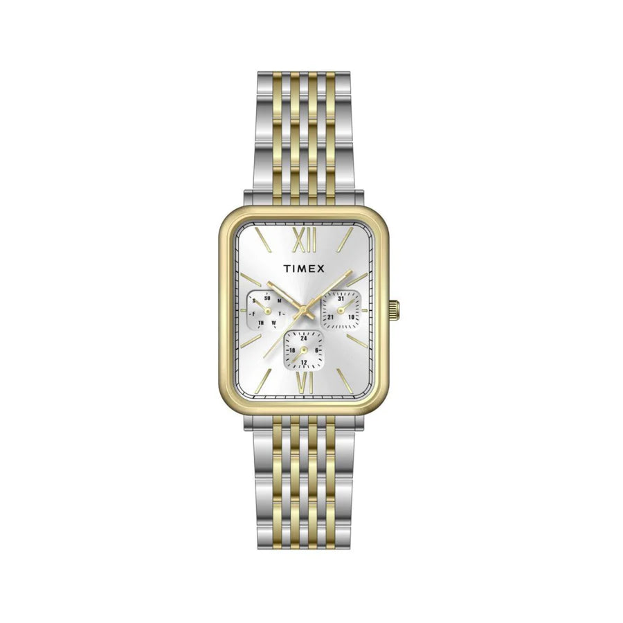 Timex Trendline Multifunction Silver Golden Mens Watch TWEG34602 - KRISHNA WATCH COMPANY
