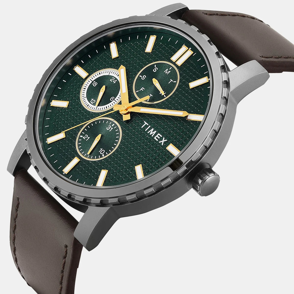 Timex Trendline Men Quartz Leather Watch TWEG34700 - KRISHNA WATCH COMPANY