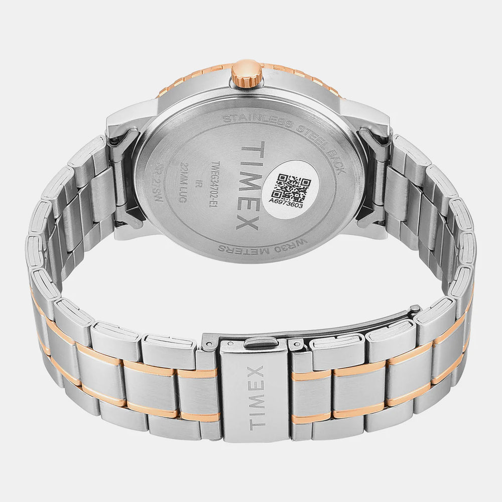 Timex Trendline Men Blue Stainless Steel Watch - TWEG34702 - KRISHNA WATCH COMPANY