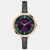 TIMEX Women's Purple/Green Analog Brass Watch TWEL12826