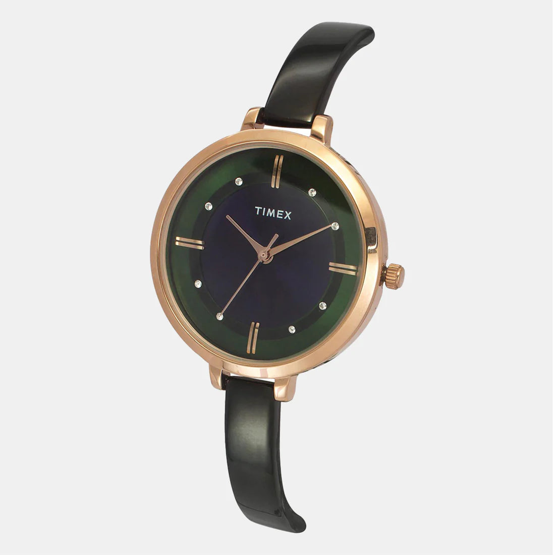 TIMEX Women's Purple/Green Analog Brass Watch TWEL12826 - KRISHNA WATCH COMPANY