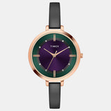 TIMEX Women's Purple/Green Analog Brass Watch TWEL12826