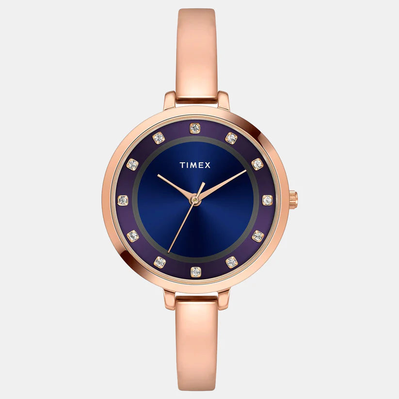 Timex Women's Blue/Purple Analog Watch TWEL12829 - KRISHNA WATCH COMPANY