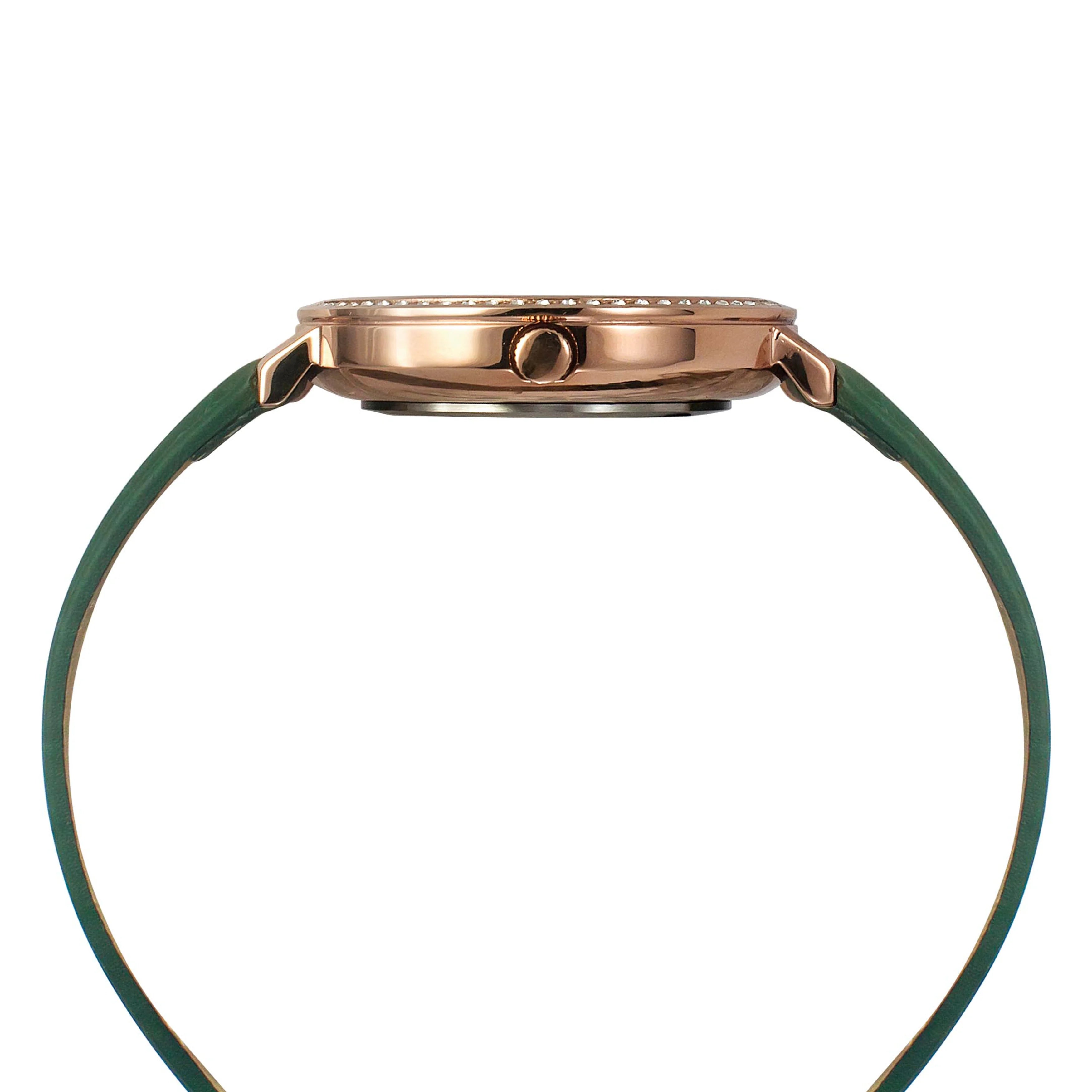 Timex Women Green Round Dial Analog Watch - TWEL14713 - KRISHNA WATCH COMPANY