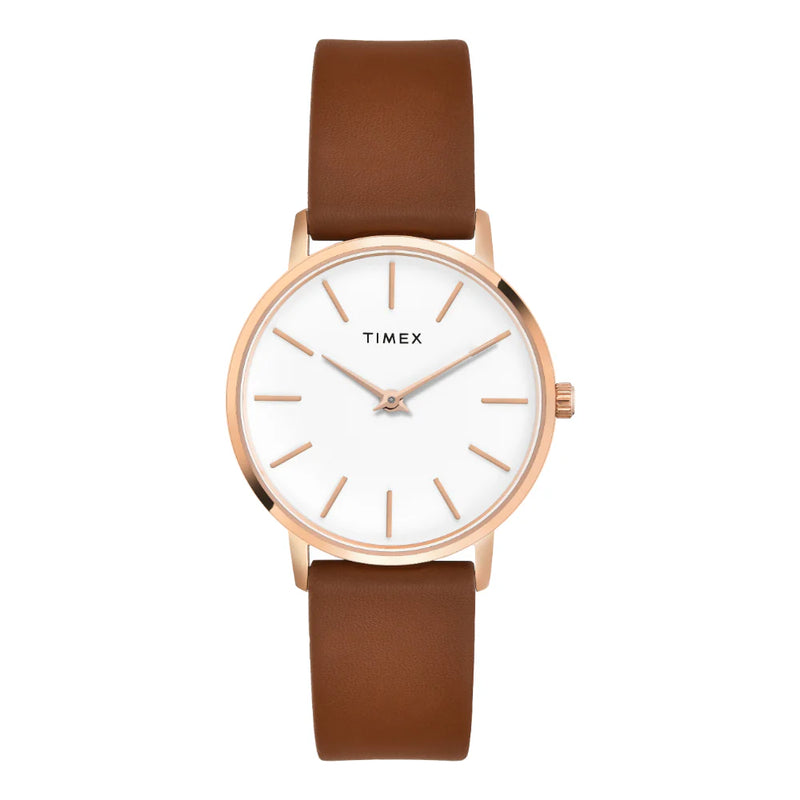 Timex Women White Round Analog Dial Watch- TWEL15609 - KRISHNA WATCH COMPANY