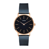 Timex Women Black Round Analog Dial Watch- TWEL15611 - KRISHNA WATCH COMPANY