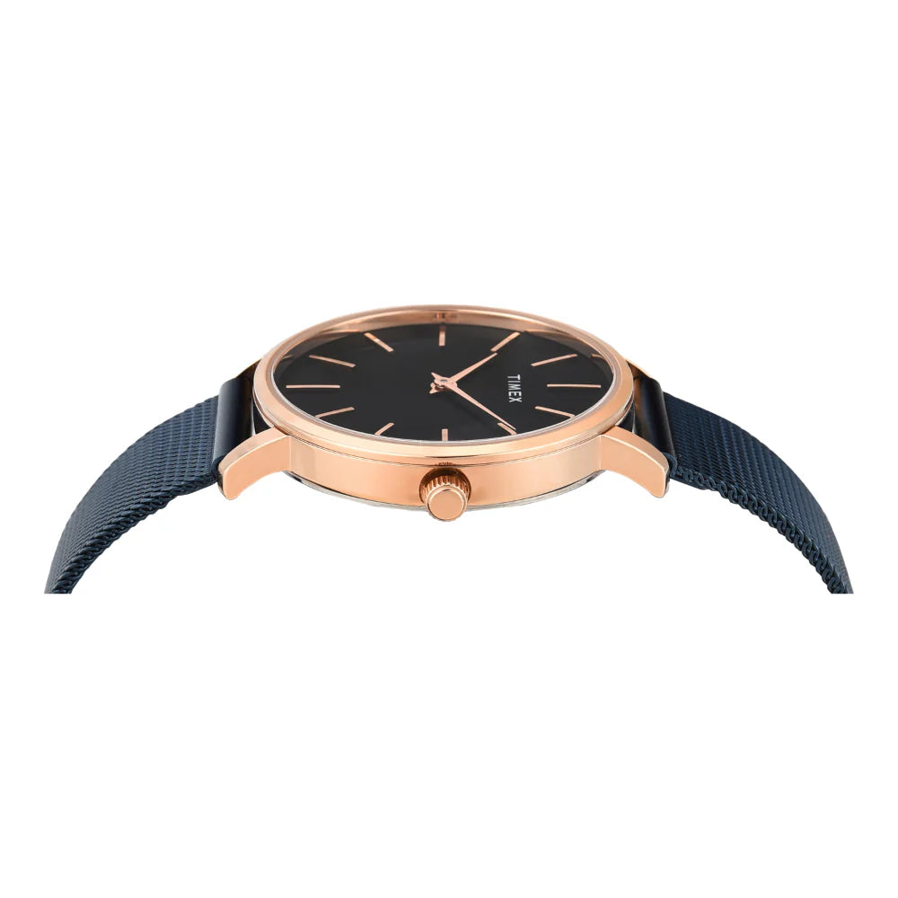 Timex Women Black Round Analog Dial Watch- TWEL15611 - KRISHNA WATCH COMPANY
