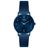 TIMEX Women Blue Round Dial Analog Watch - TWEL15620