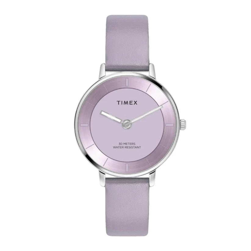 Timex Passion Lavender Dual finish Dial Analog Women's Watch - TWEL15820 - KRISHNA WATCH COMPANY
