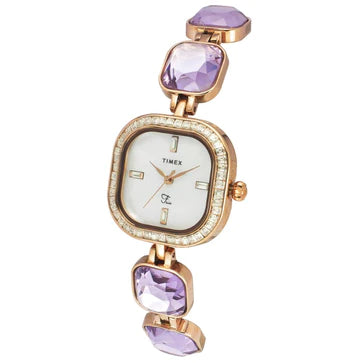 TIMEX FRIA WOMEN'S WHITE DIAL ROUND CASE 3 HANDS FUNCTION WATCH TWEL17104 - KRISHNA WATCH COMPANY