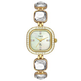 Timex Fria Women Mother Of Pearl Square Dial Analog Watch - TWEL17106